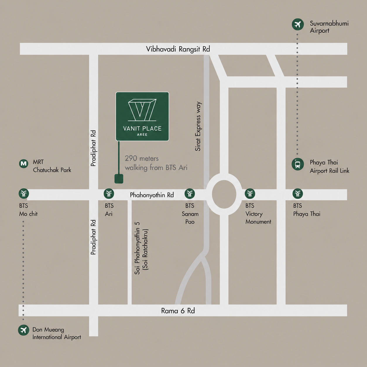 Prime Collection Office Map - Vanit Place Aree